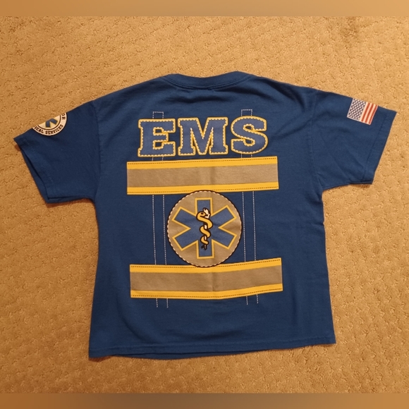 Kid's Junior EMS Tee - Blue (Small) - Picture 2 of 5